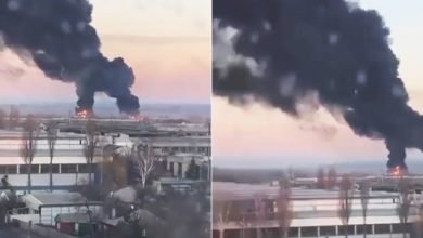 انفجارات كبيرة في كييف عاصمة أوكرانيا واغلاق للمجال الجوي الروسي الأوكراني
