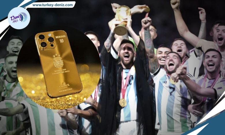 بالصور .. ميسي يقدم هاتف iPhone مرصع بالذهب لأصدقائه بتكلفة تزيد عن 7 ملايين دولار
