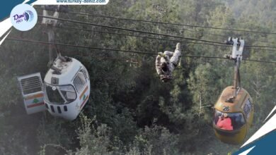 إنقاذ 40 شخصًا بعد اصطدام مقصورتي التلفريك بسماء لبنان .. لحظات تشد الأنفاس